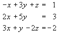 Inverse Matrix Method