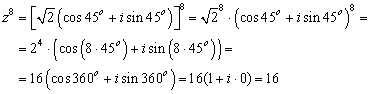 Polar representation of complex numbers - math help