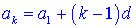 general term of arithmetic progression