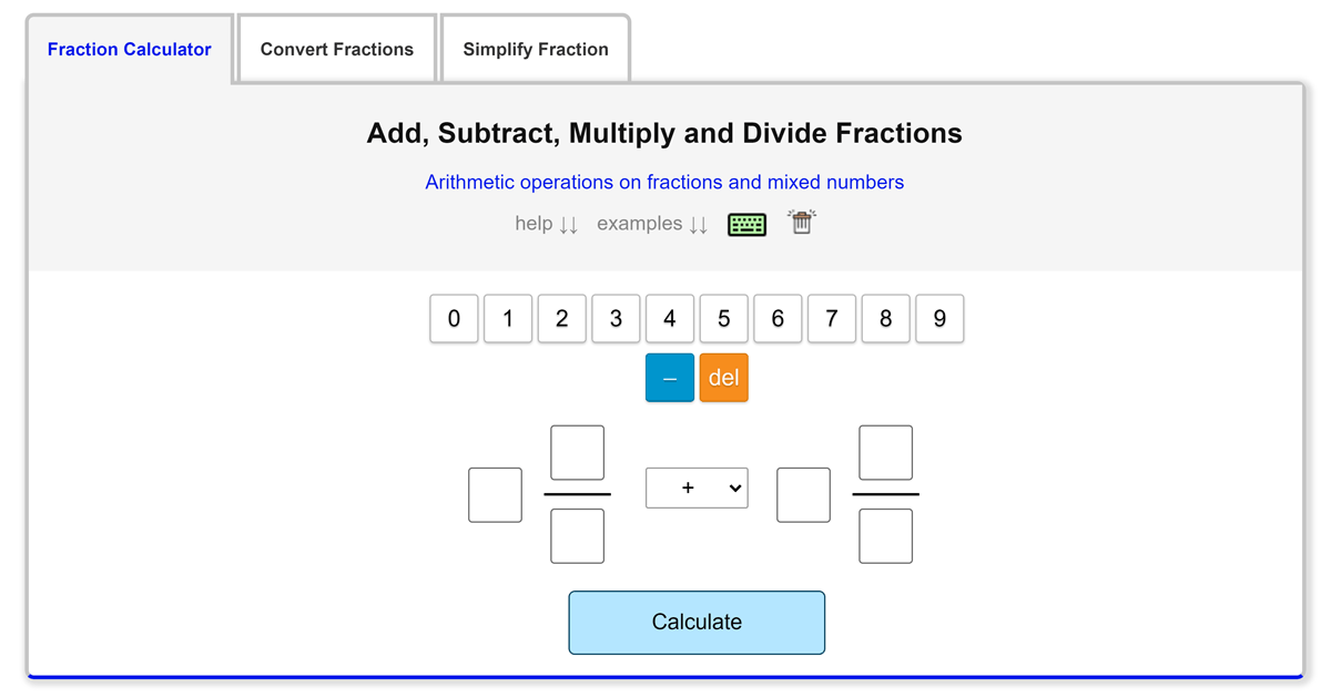 Fraction Calculator